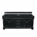 James Martin Vanities Brookfield 72in Double Vanity Cabinet, Antique Black 147-114-5731